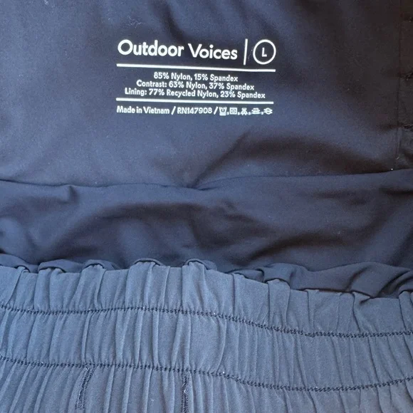 Outdoor Voices Black Women's Athletic Shorts 4 inch - Picture 10 of 12